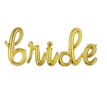 Bride El Yazısı Gold 18″ Folyo Balon 45cm Bride El Yazısı Gold 18″ Folyo Balon 45cm