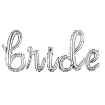 Bride El Yazısı Gümüş 18″ Folyo Balon 45cm Bride El Yazısı Gümüş 18″ Folyo Balon 45cm