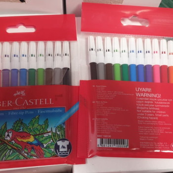 FABER 12 RENK KEÇELİ BOYA KALEMİ FABER 12 RENK KEÇELİ BOYA KALEMİ