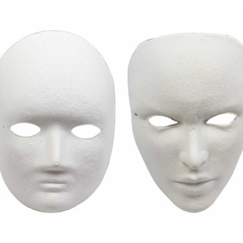 Karton Maske Lastiksiz Boyanabilir -YERLİ- Karton Maske Lastiksiz Boyanabilir -YERLİ-