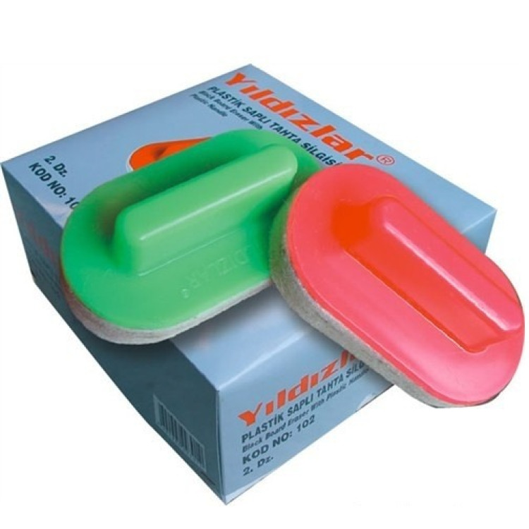 PLASTİK SAPLI TAHTA SİLGİSİ 24LÜ PAKET