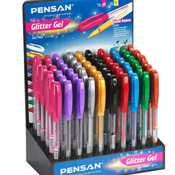 PENSAN 2280 1.0MM SİMLİ JEL KALEM GLİTTER GEL (BOX60) PENSAN 2280 1.0MM SİMLİ JEL KALEM GLİTTER GEL (BOX60)