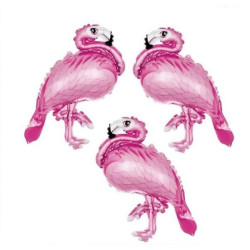 18″ Flamingo Shape 3’lü Folyo Balon