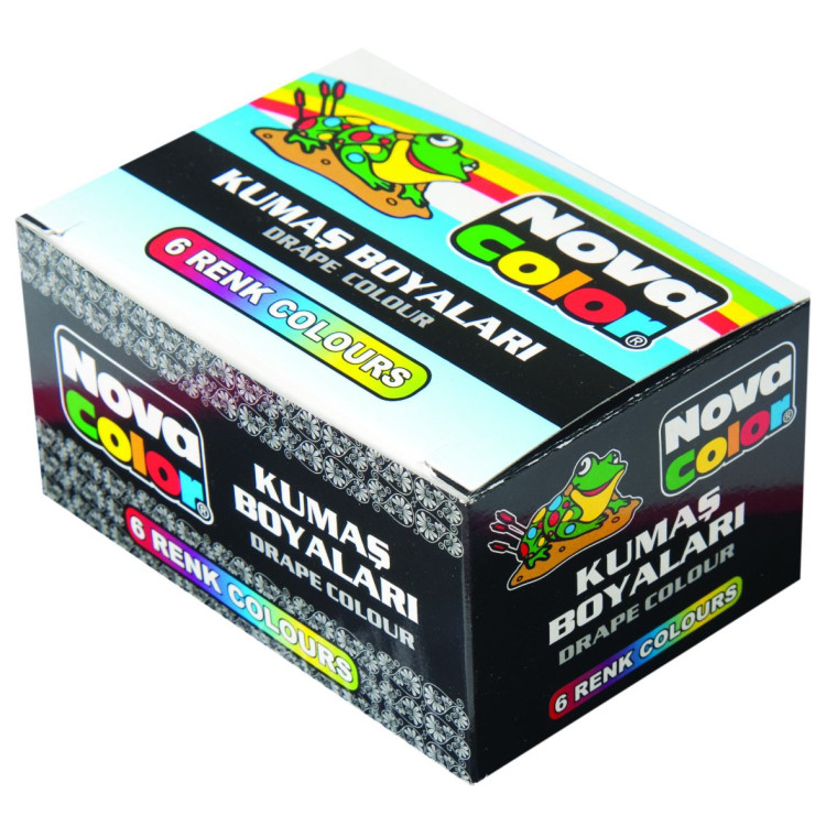 NOVACOLOR KUMAŞ BOYASI 6 renk