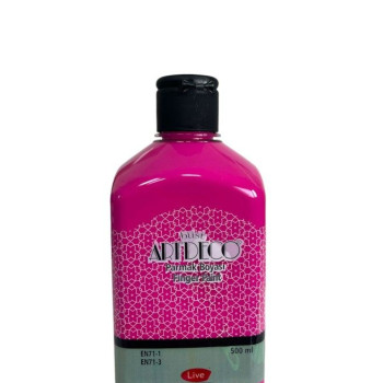 ARTDECO PARMAK BOYASI 500 ML PEMBE ARTDECO PARMAK BOYASI 500 ML PEMBE