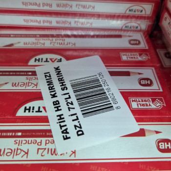 FATİH HB KIRMIZI KALEM 72Lİ SHRİNK FATİH HB KIRMIZI KALEM 72Lİ SHRİNK