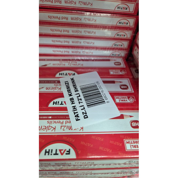 FATİH HB KIRMIZI KALEM 72Lİ SHRİNK