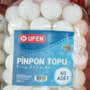 UFEN PİNPON TOPU BEYAZ 60 LI UFEN PİNPON TOPU BEYAZ 60 LI
