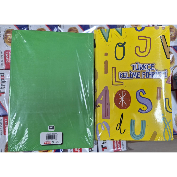 SİNGLE COLOR TÜRKÇE KELİME DEFTERİ 14x20 KAPAKLI 4LÜ (BOX12)