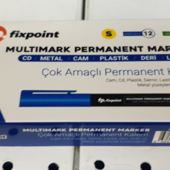 FİXPOİNT P-0318 MAVİ-S PERMANENT SİLGİLİ CD ASETATLI KALEM (BOX12) FİXPOİNT P-0318 MAVİ-S PERMANENT SİLGİLİ CD ASETATLI KALEM (BOX12)