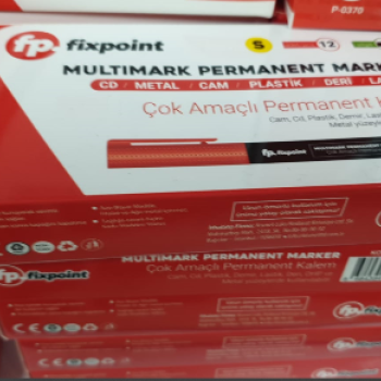 FİXPOİNT P-0370 KIRMIZI-S PERMANENT SİLGİLİ CD ASETATLI KALEM (BOX12) FİXPOİNT P-0370 KIRMIZI-S PERMANENT SİLGİLİ CD ASETATLI KALEM (BOX12)