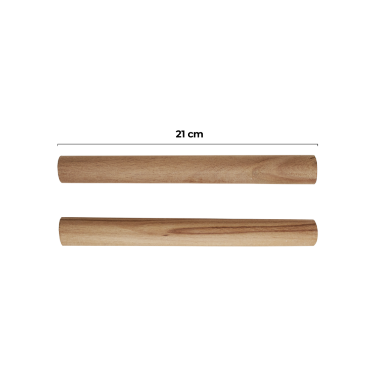 Ahşap Ritim Çubuğu 2Li Takım  (Kalın)