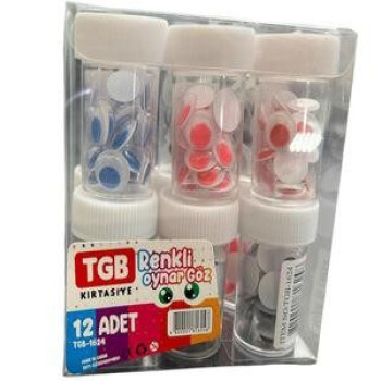 TGB-1624 RENKLİ 12 MM OYNAR GÖZ TGB-1624 RENKLİ 12 MM OYNAR GÖZ