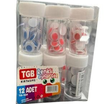 TGB-1624 RENKLİ 12 MM OYNAR GÖZ TGB-1624 RENKLİ 12 MM OYNAR GÖZ
