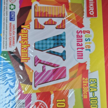 MİKRO OKUL EVA A4 20X30 DÜZ YAPIŞKANLI KARIŞIK 10LU MİKRO OKUL EVA A4 20X30 DÜZ YAPIŞKANLI KARIŞIK 10LU