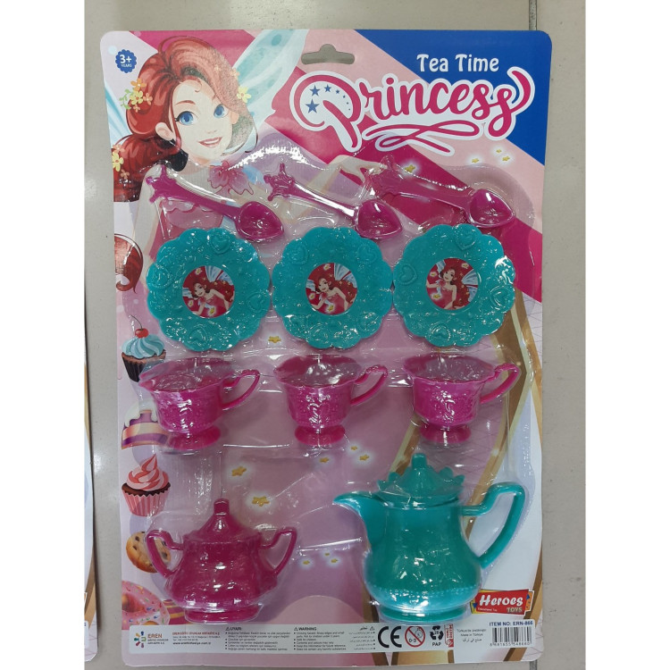 KART.13 PCS RENKLİ ÇAY SETİ