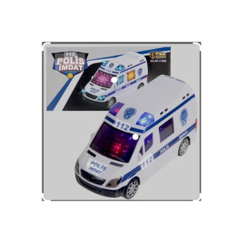 KUT.PİLLİ 3'DLİ SESLİ 155 POLİS 16CM ÇARP DÖN KUT.PİLLİ 3'DLİ SESLİ 155 POLİS 16CM ÇARP DÖN