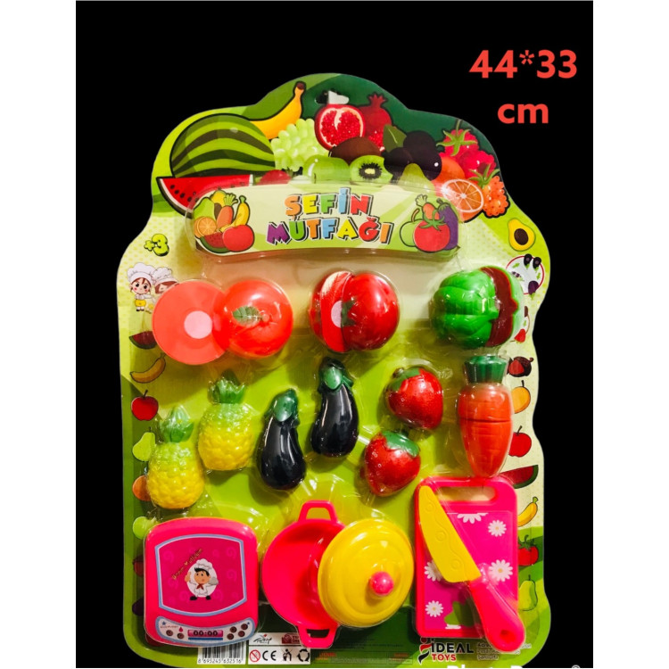 KART.19 PCS MEYVE-SEBZE KESME SETİ CIRTLI