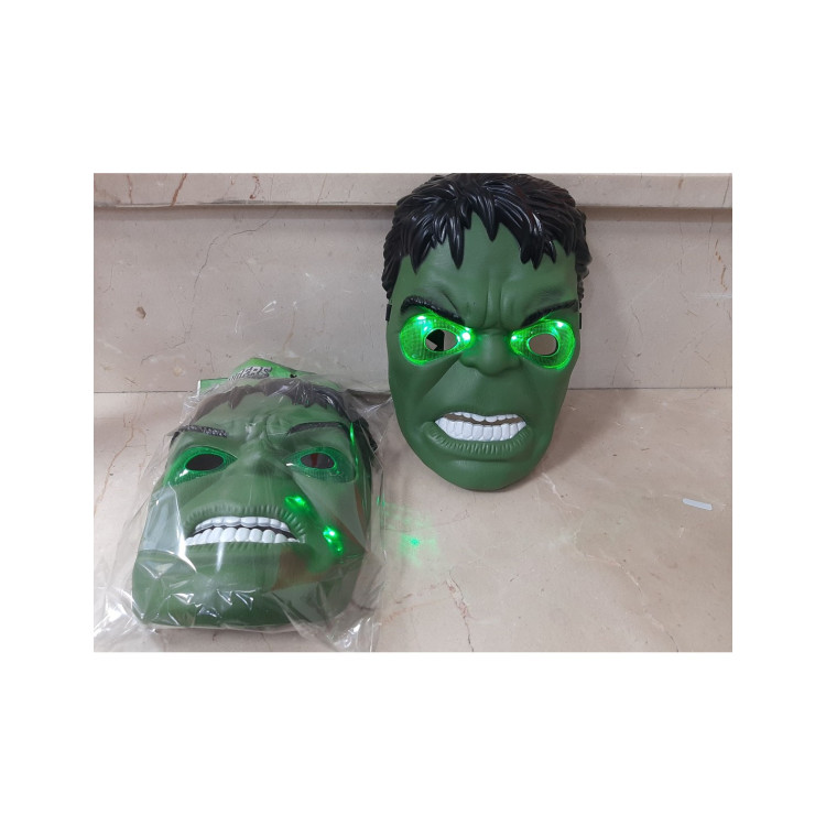 PVCDE IŞIKLI HULK MASKE