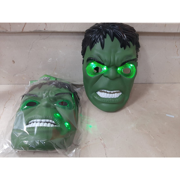 PVCDE IŞIKLI HULK MASKE