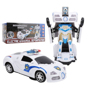 KUT.PİLLİ SESLİ OTO- ROBOT DÖNÜŞEBİLEN POLİS ARABASI KUT.PİLLİ SESLİ OTO- ROBOT DÖNÜŞEBİLEN POLİS ARABASI