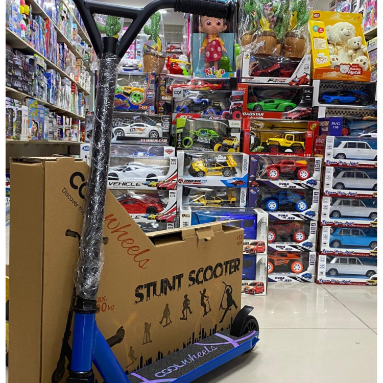 METAL 2 TEKER MAVİ STUNT SCOOTER 12+