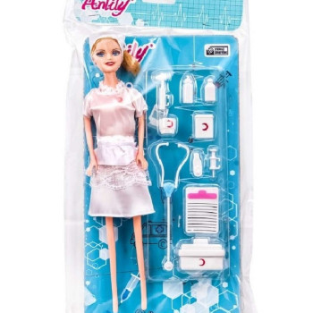 KART.DOKTOR BARBİE BEBEK SETLİ KART.DOKTOR BARBİE BEBEK SETLİ