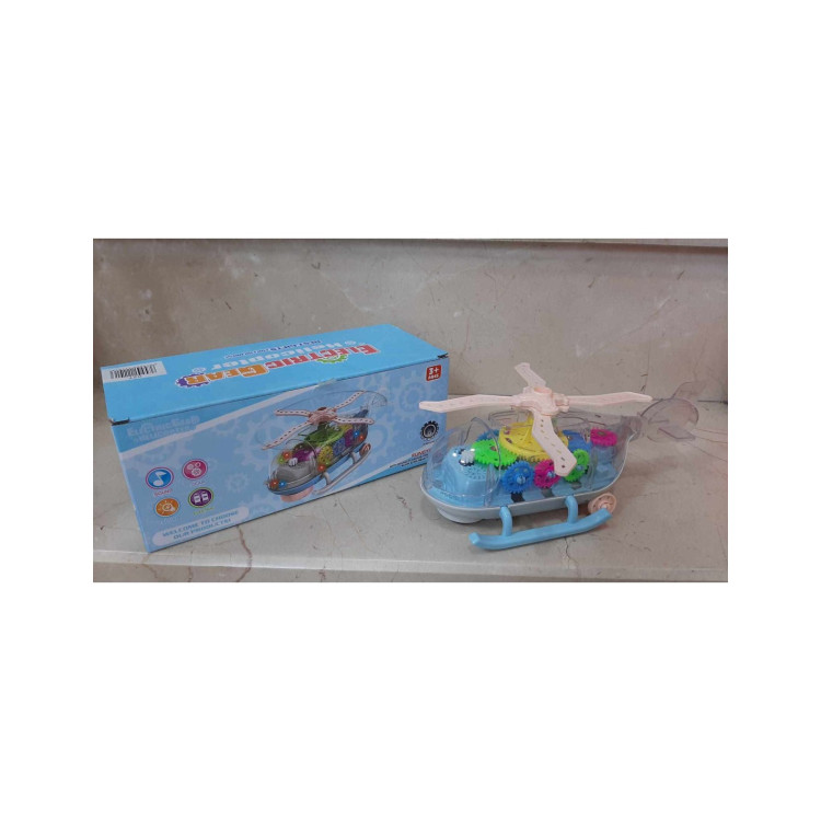 KUT.PİLLİ MEKANİK HELİKOPTER ÇARP DÖN SESLİ IŞIKLI 23CM