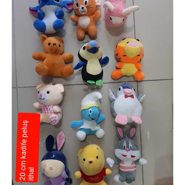 20 CM KADİFE PELUŞ KARMA MODEL VANTUZLU