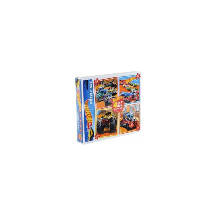 KUT.HOTWHEELS 4 İN 1 PUZZLE SET