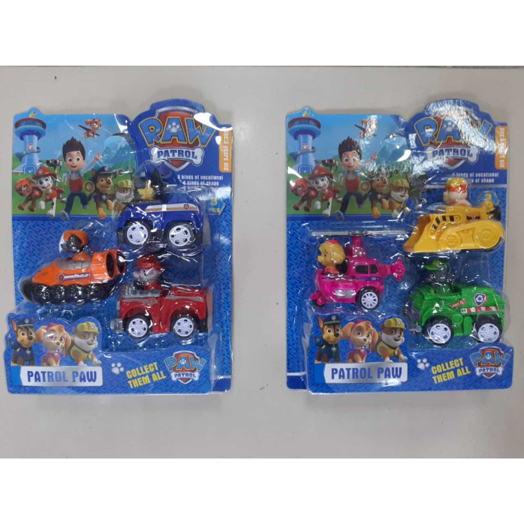 KART. 3LÜ PAW PATROL ARAÇLAR SET