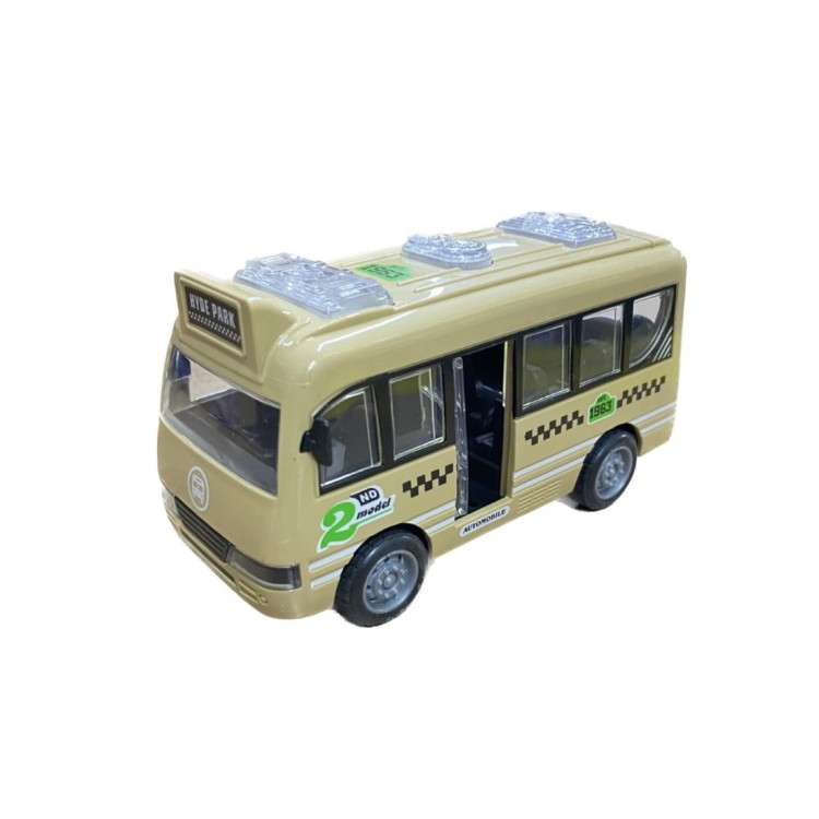 SÜRTMELİ RENKLİ OTOBÜS 12CM KAPILARI AÇILIR