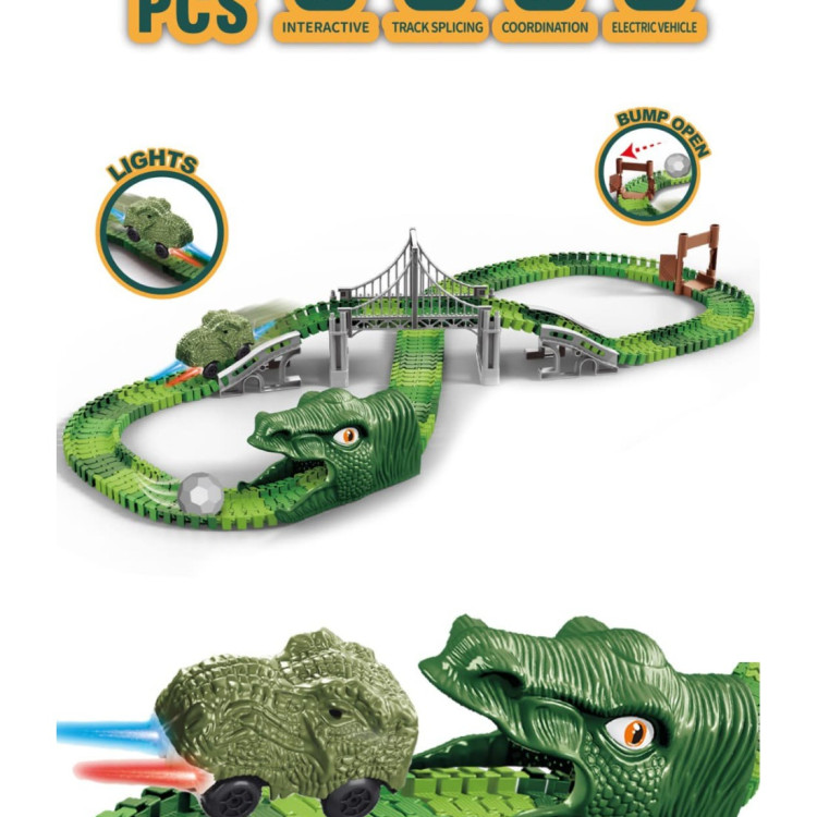 KUT.PİLLİ RAYLI 192 PCS DİNAZOR TRACKS