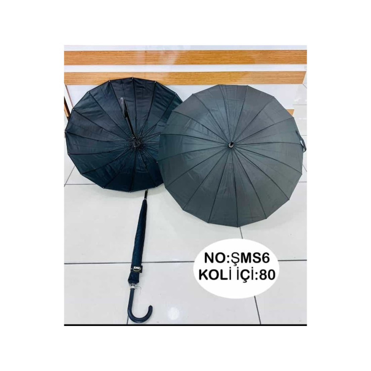 16 TELLİ BASTONLU ŞEMSİYE
