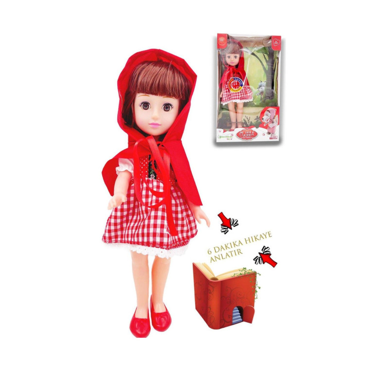 KUT.KONUŞAN KIRMIZI BAŞLIKLI BEBEK 40CM GÖZLERİ OYNAR