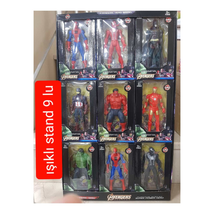 STANDLI KUT.TEKLİ IŞIKLI KARAKTERLER 5 MODEL 15CM