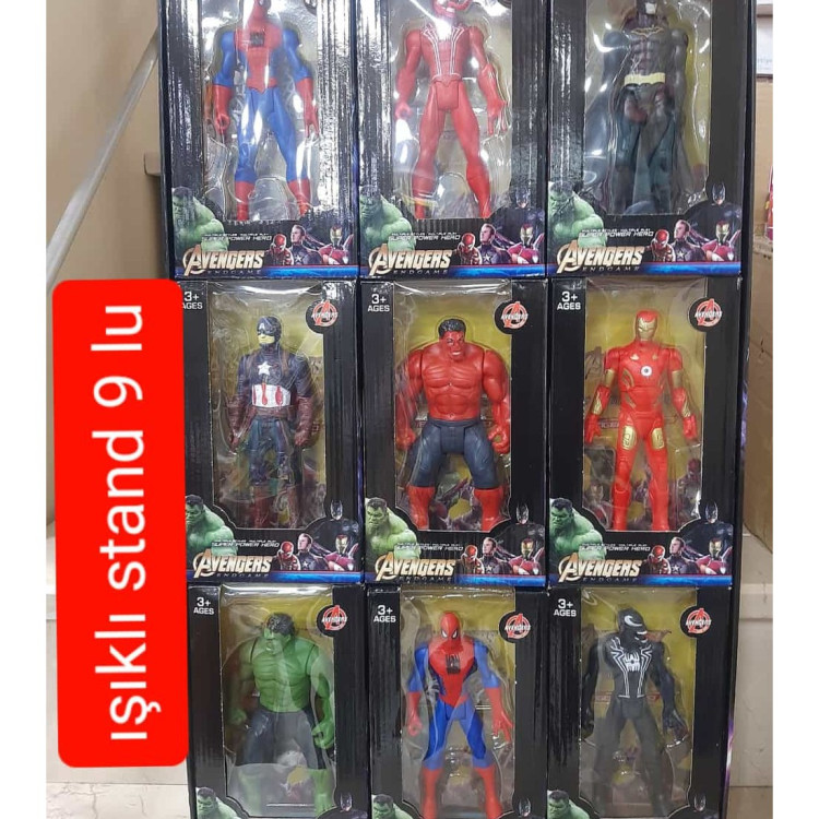 STANDLI KUT.TEKLİ IŞIKLI KARAKTERLER 5 MODEL 15CM