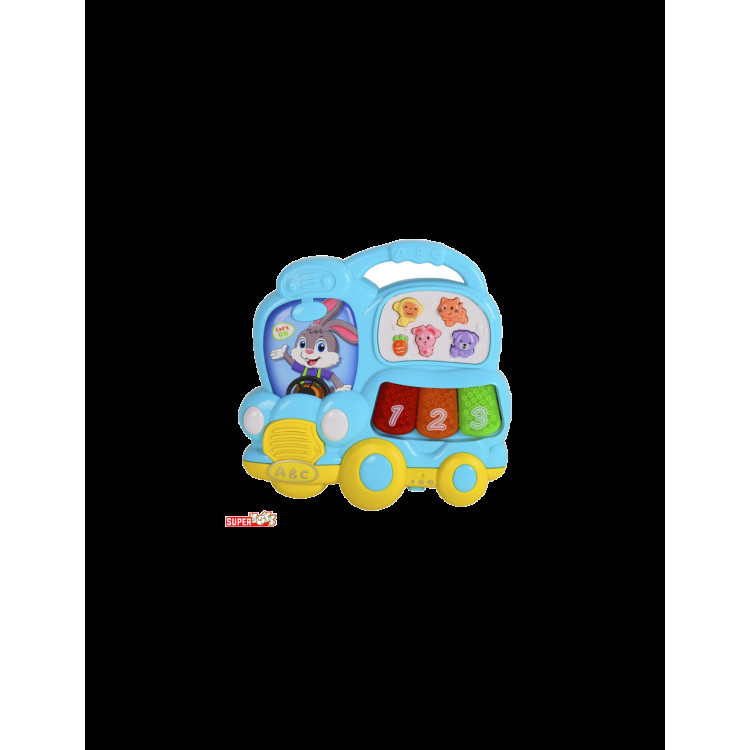 STANDLI Işıklı ve Müzikli Otobüs Bebek Piyanosu