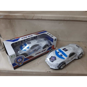 KUT.PİLLİ SESLİ IŞIKLI PARLAK POLİS ARABASI ÇARP DÖN 23CM KUT.PİLLİ SESLİ IŞIKLI PARLAK POLİS ARABASI ÇARP DÖN 23CM