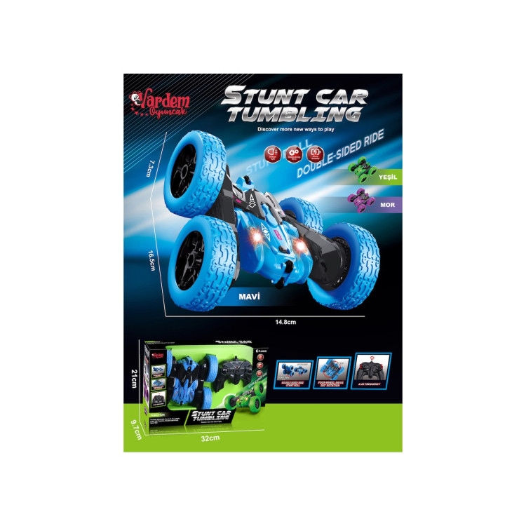 KUT.U/K ŞARJLI 4 Teker Akrobat Araba 2.4G