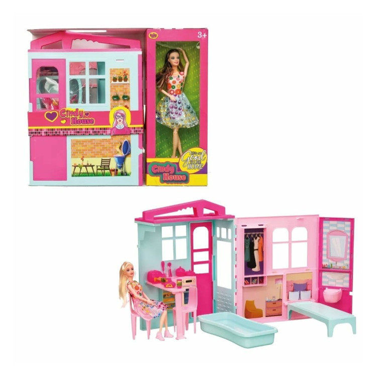 KUT.CİNDYNİN EVİ EKLEM BEBEKLİ SET