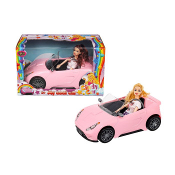 KUT.EKLEM BEBEKLİ CINDY ARABA 30CM KUT.EKLEM BEBEKLİ CINDY ARABA 30CM