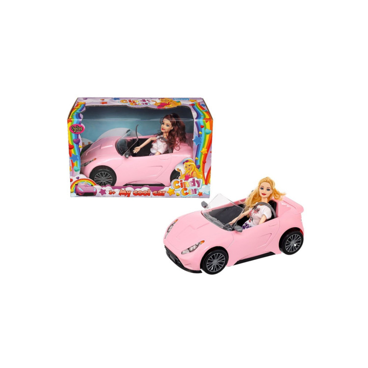 KUT.EKLEM BEBEKLİ CINDY ARABA 30CM