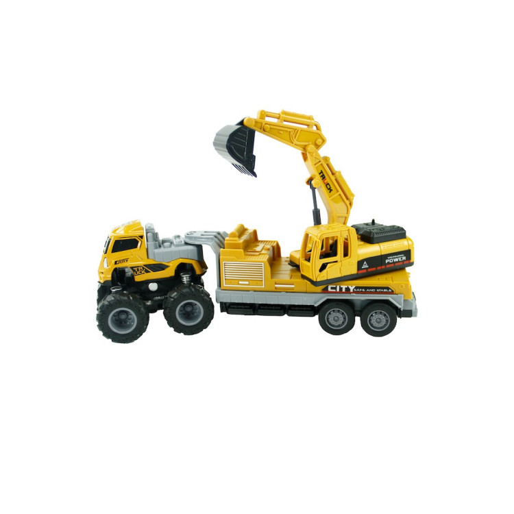 Kut. METAL Sürtmeli 4x4 3 Asorti İş Araçları 1:43