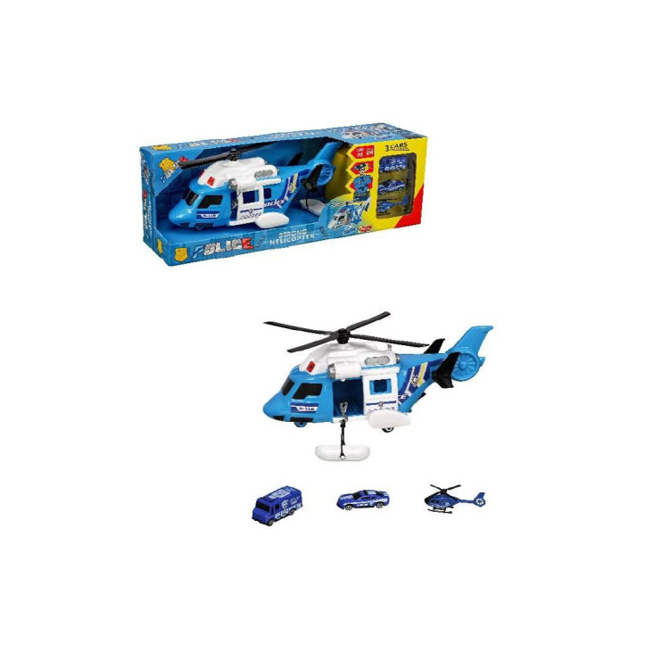 KUT. POLİS HELİKOPTER SETİ ARABALI