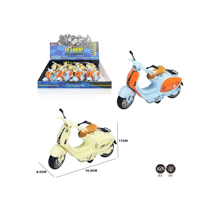 STAND'DA Çek Bırak Sesli ve Işıklı Clasic Vp Motosiklet