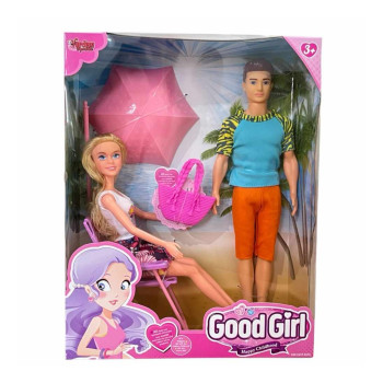 KUT.Tatil Yapan Kız Ve Erkek Bebek SET 29CM KUT.Tatil Yapan Kız Ve Erkek Bebek SET 29CM