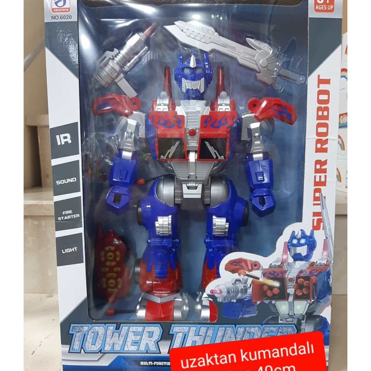 KUT.U/K OK ATAN BÜYÜK GÖK GÜRÜLTÜSÜ ROBOT  FONKSİYONLU 40CM