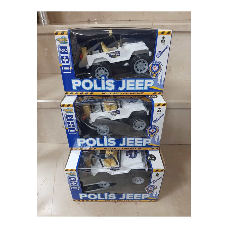 KUT.U/K PİLLİ İLERİ-GERİ POLİS JEEP 16CM
