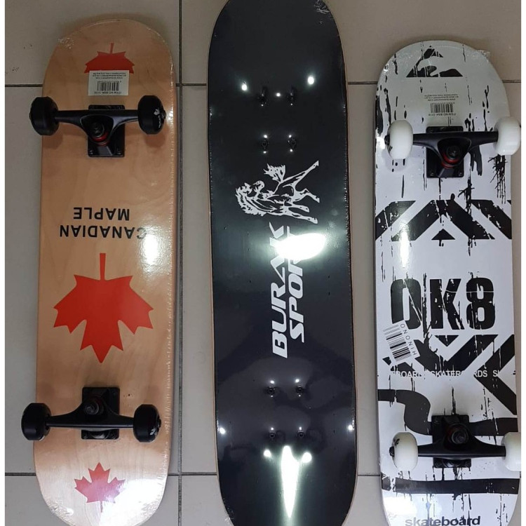 AHŞAP KALİTELİ ZIMPARALI KEMİK TEKER  KAYKAY 79CM